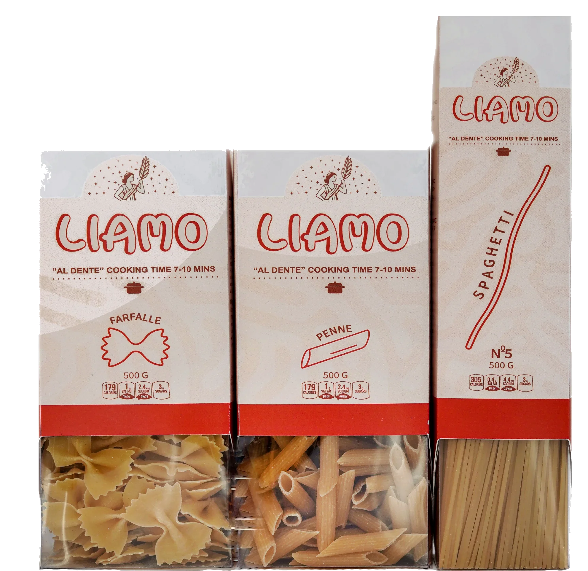 Liamo Uplifting pasta product photography, alternate shot